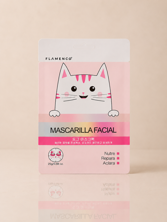 Mascarilla Facial  Ultra Hidratante Cat Flamenco - 1 unidad