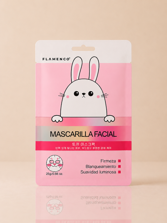 Mascarilla Facial Reafirmante Bunny Flamenco - 1 Unidad