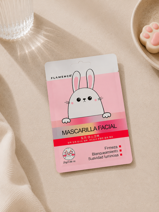 Mascarilla Facial Reafirmante Bunny Flamenco - 1 Unidad