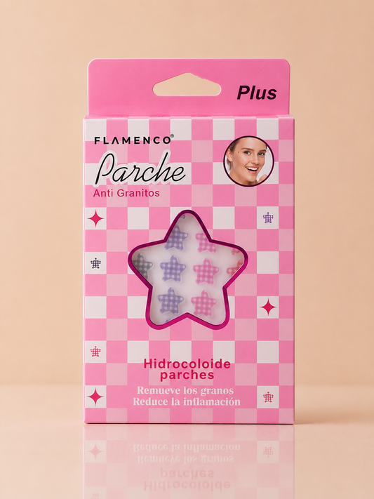 Parche Secativo Acné Estrella Rainbow Flamenco - 48 Parches