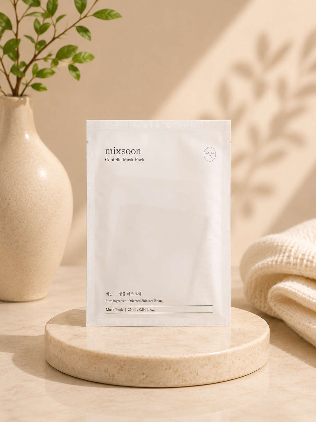 Mascarilla Facial Calmante de Centella Asiática Mixsoon
