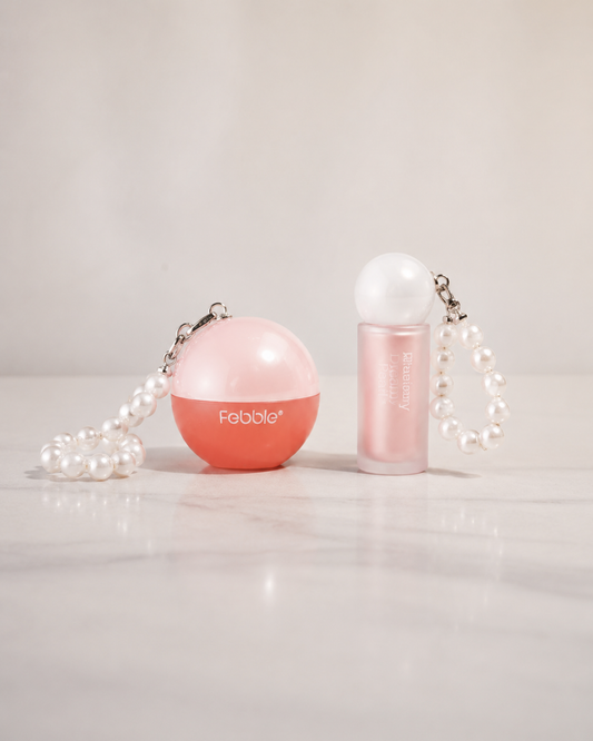 Dúo de Labios Brillo + Bálsamo Hidratante Dream Pearl Febble