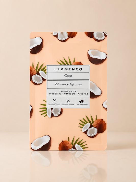 Mascarilla Facial Hidratante Coco Flamenco - 1 unidad
