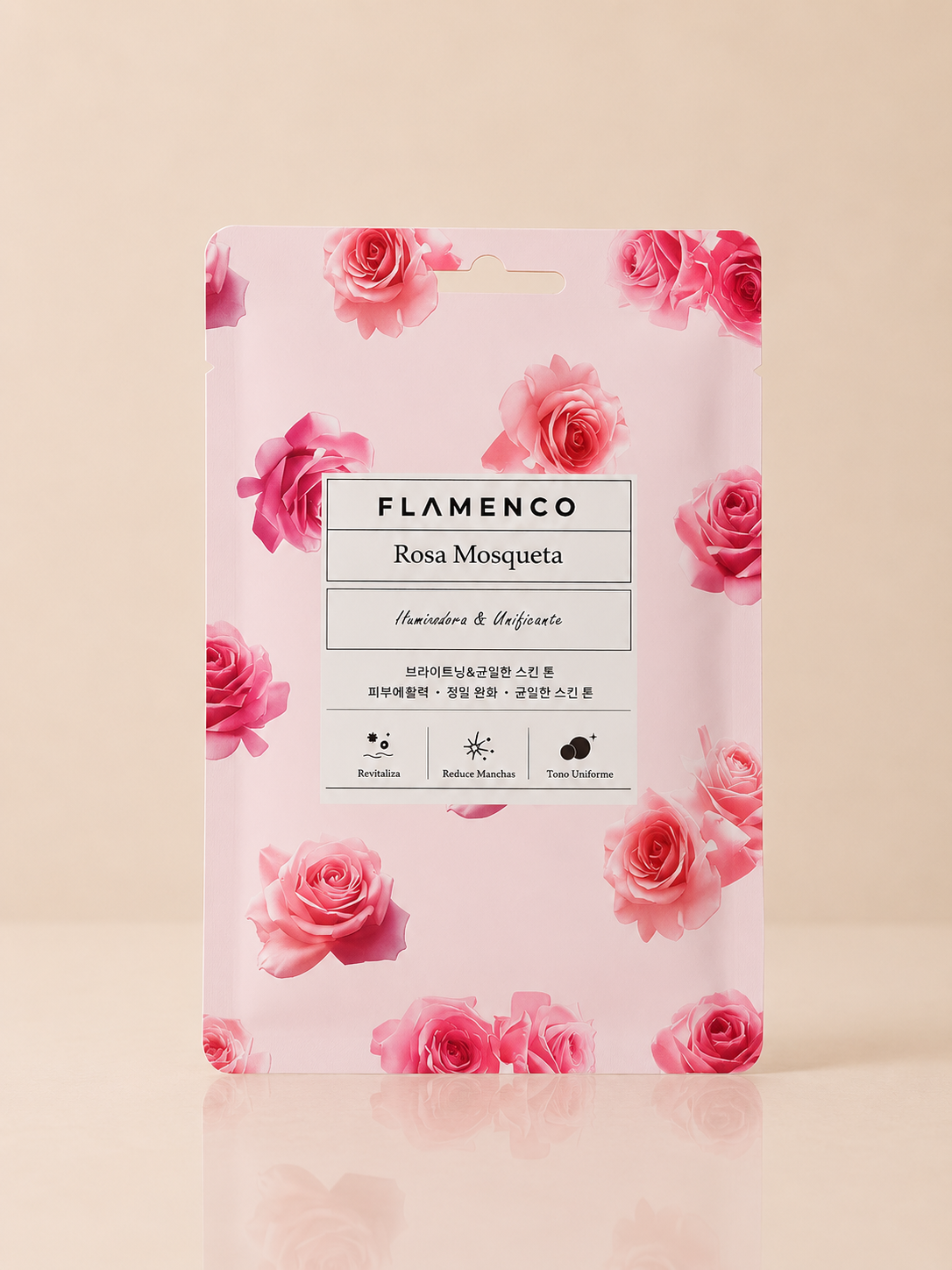 Mascarilla Facial Aclaradora Rosas Flamenco - 1 Unidad