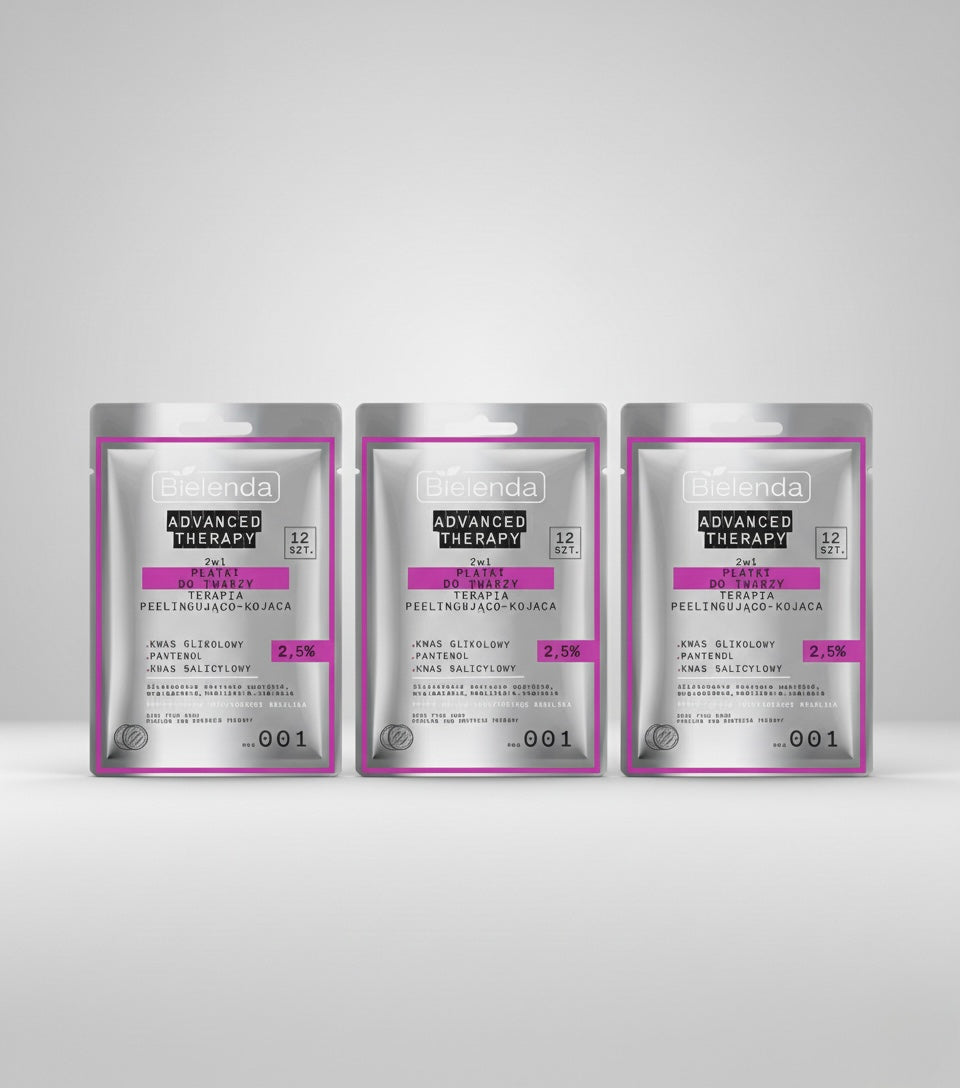 Advanced Therapy 2in1 Peeling & Soothing Facial Pads Bielenda