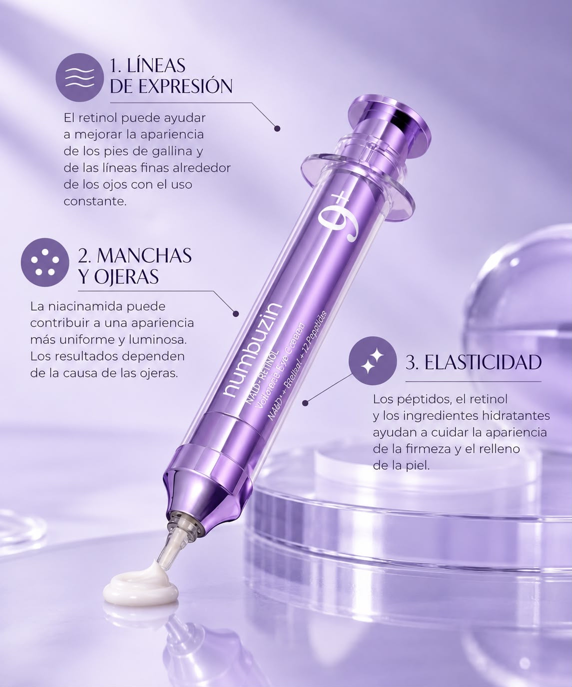 Contorno de Ojos No. 9 NAD+ Retinol Volumetox Numbuzin