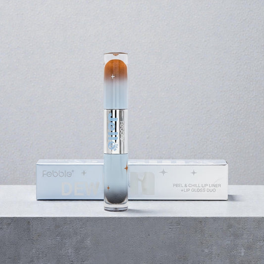 Dúo Delineador Peel-Off y Brillo labial Jello Dew Febble