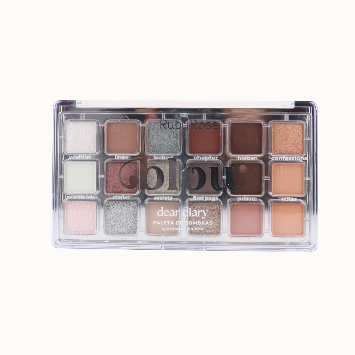 Paleta de Sombras Dear Diary 18 tonos Ruby Rose