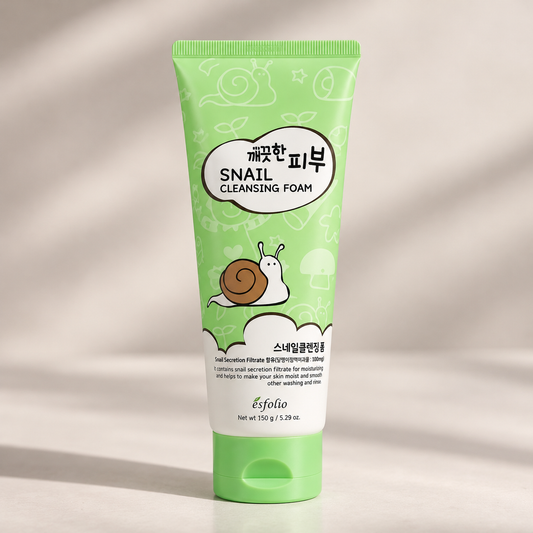 Jabón Facial Pure Skin Snail Cleansing Foam Esfolio