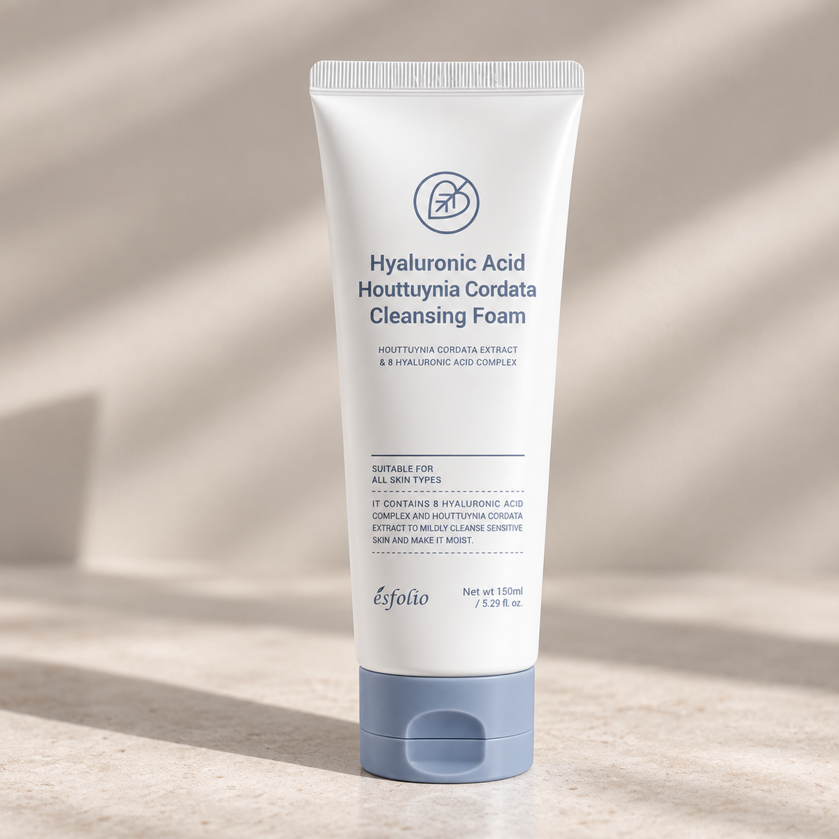 Jabón Facial Hyaluronic Acid Houttuynia Cordata Cleansing Foam Esfolio