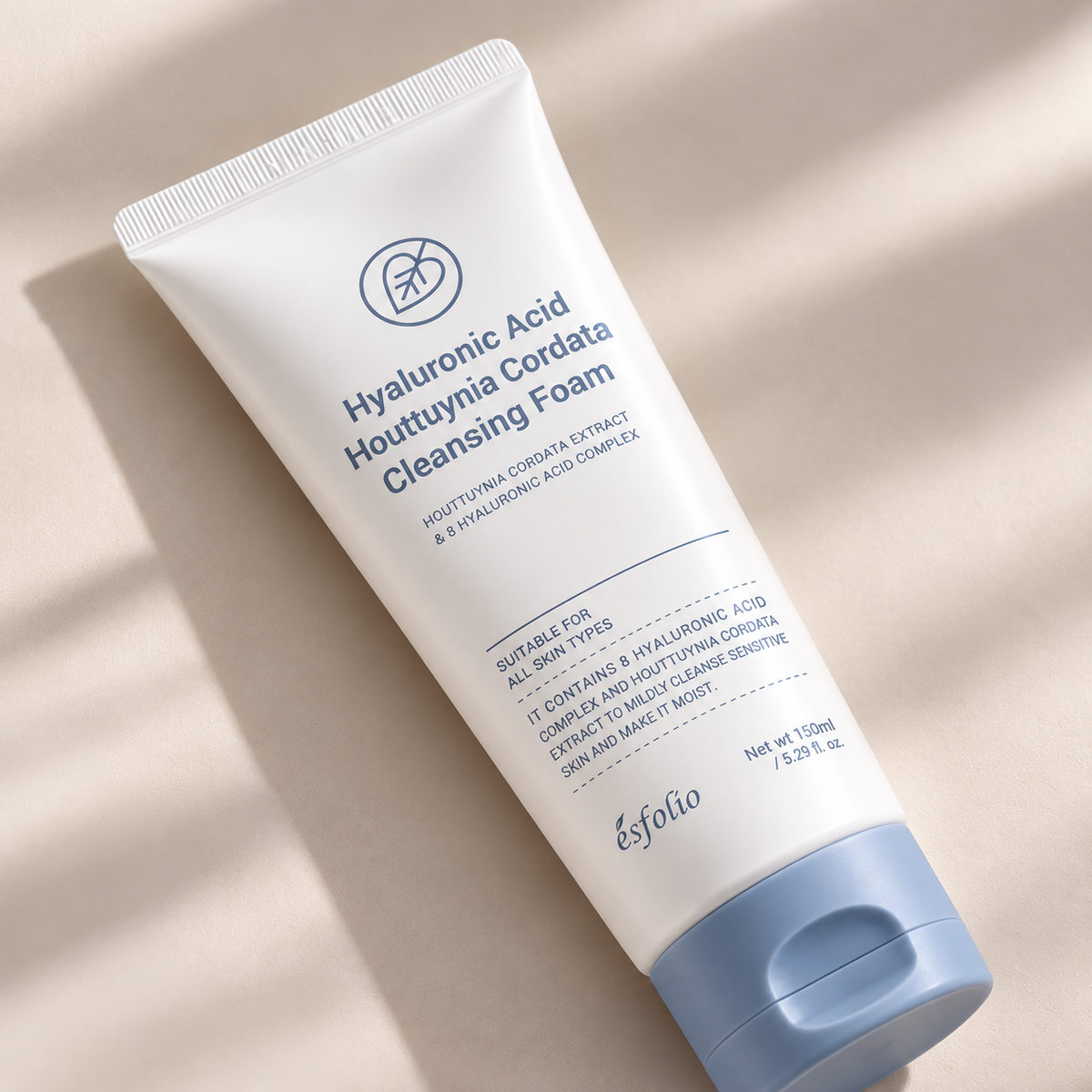 Jabón Facial Hyaluronic Acid Houttuynia Cordata Cleansing Foam Esfolio