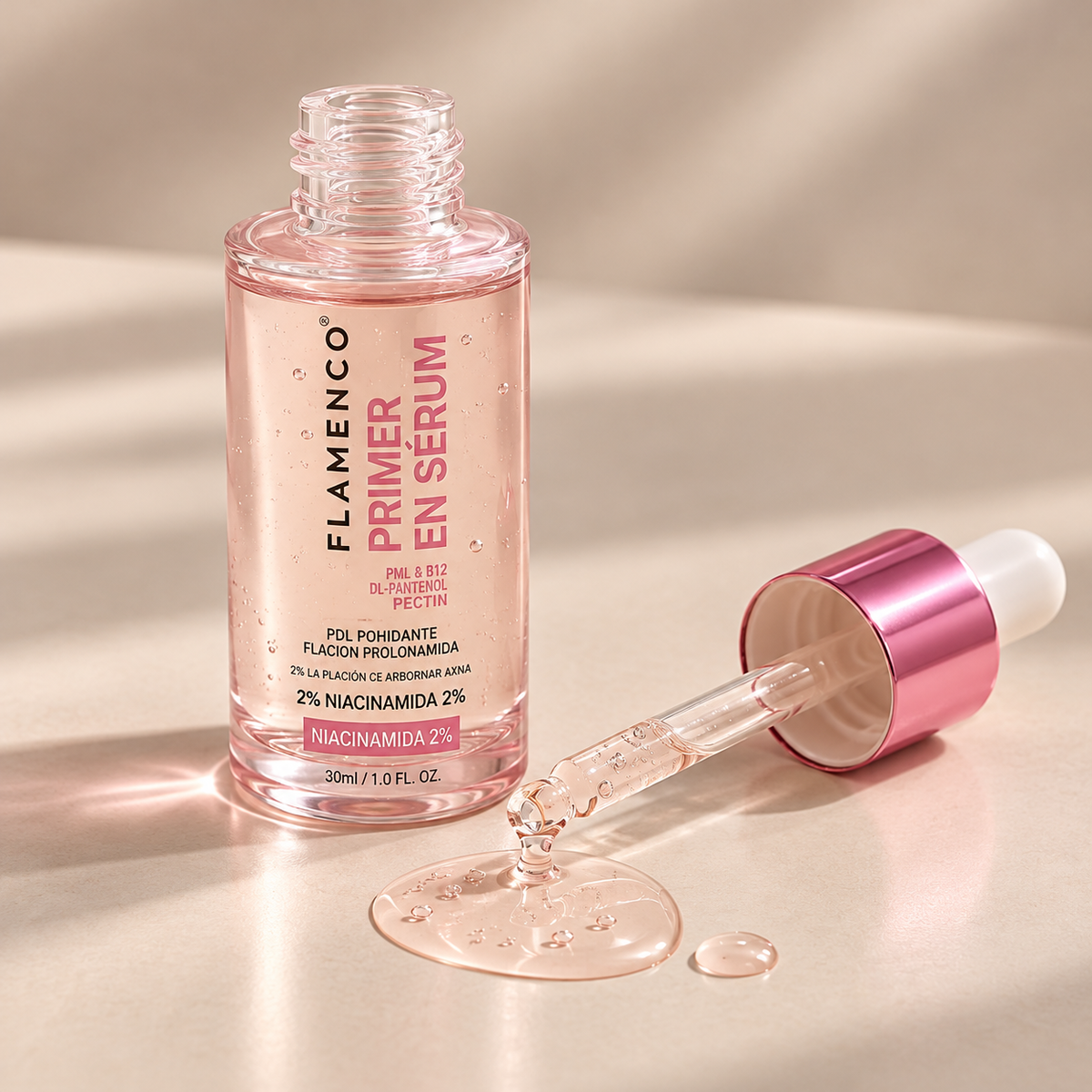 Primer en Serum con  Niacinamida 2% Flamenco