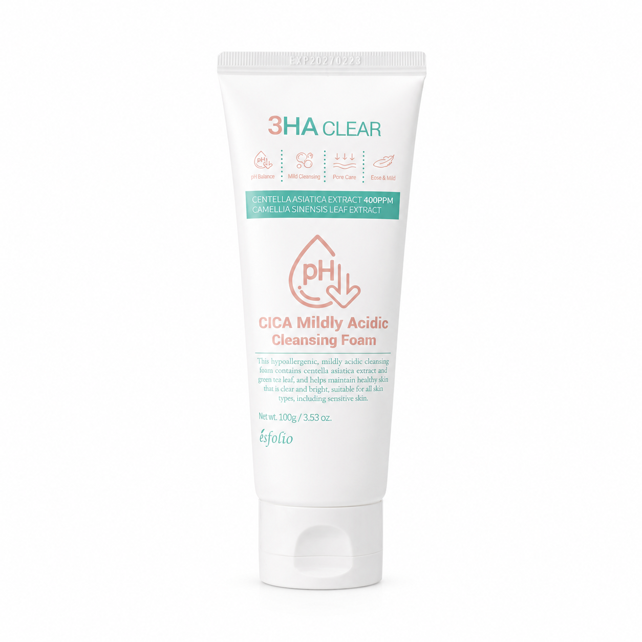 Jabón Facial Cica Acidic 3HA Esfolio