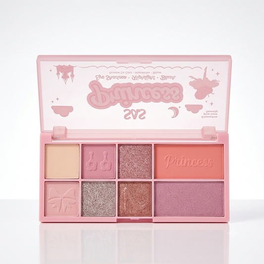 Paleta Rubor e Iluminador Princess Tono 1 SAS