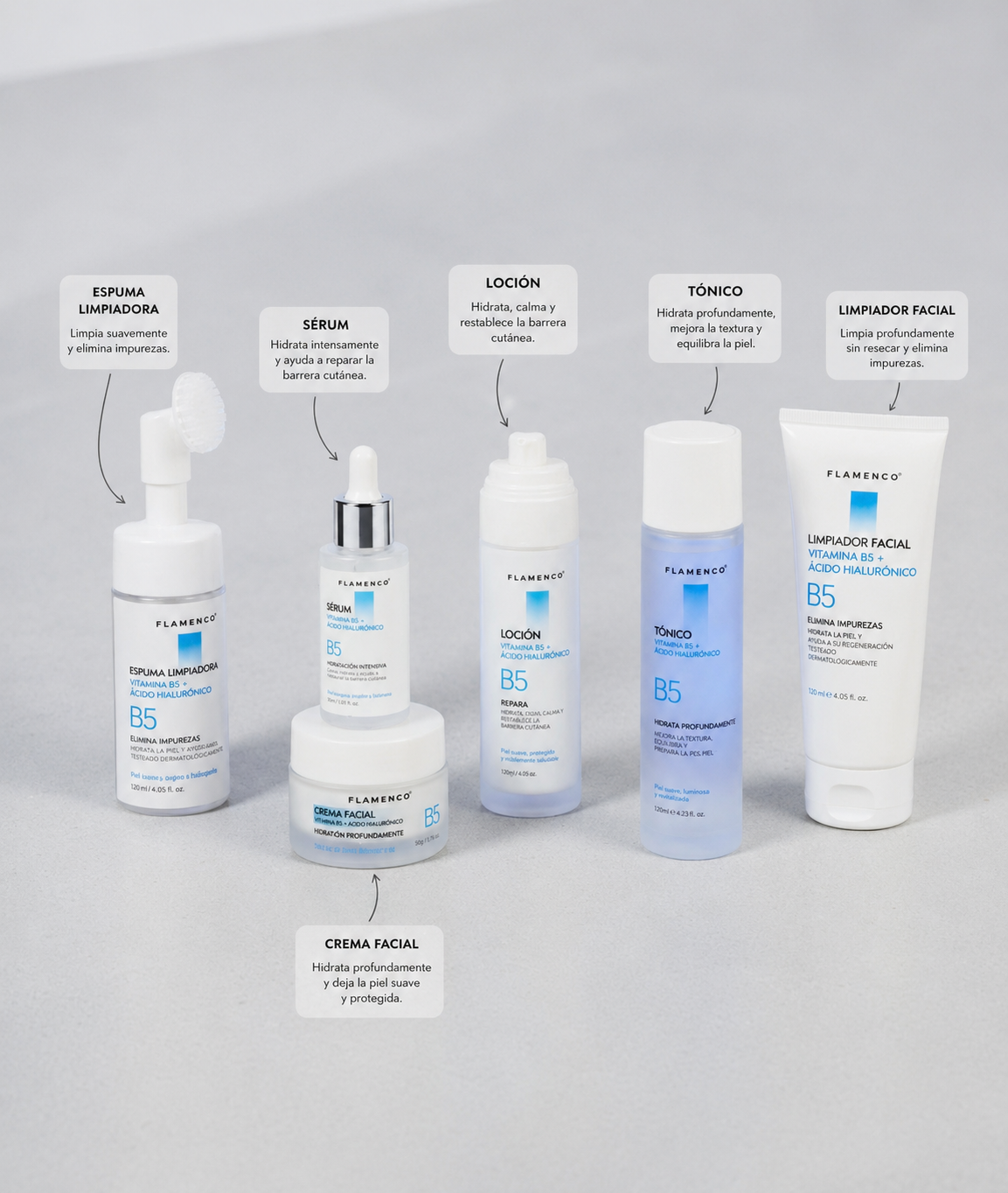 Linea completa Vitamina B5 Flamenco
