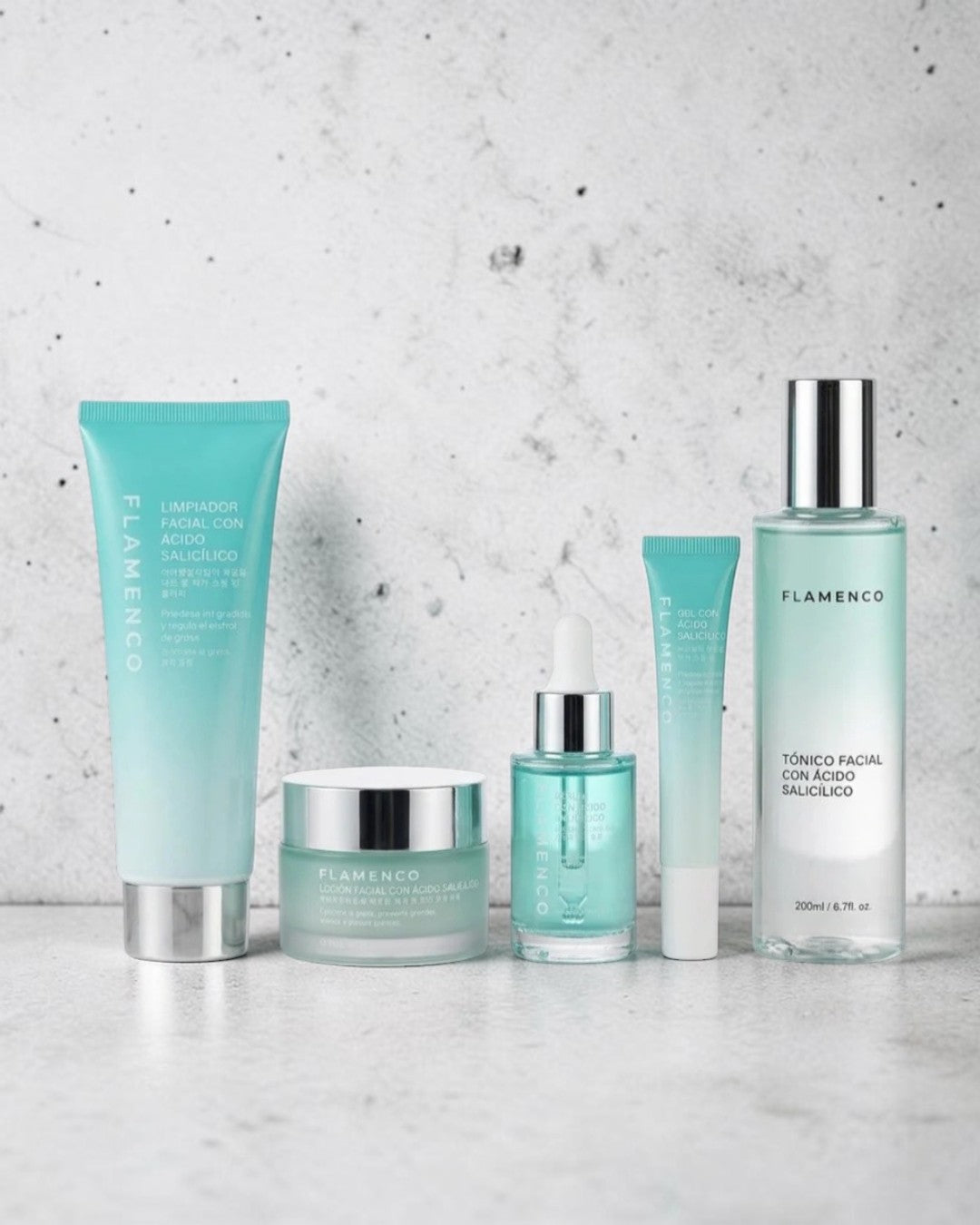 Linea Completa Ácido Salicilico Flamenco- 5 productos